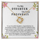 Daughter Pregnancy Gift - From Mom, Baby Shower, Congratulations Pregnancy, Daughter Necklace Baby, New Mom Jewelry