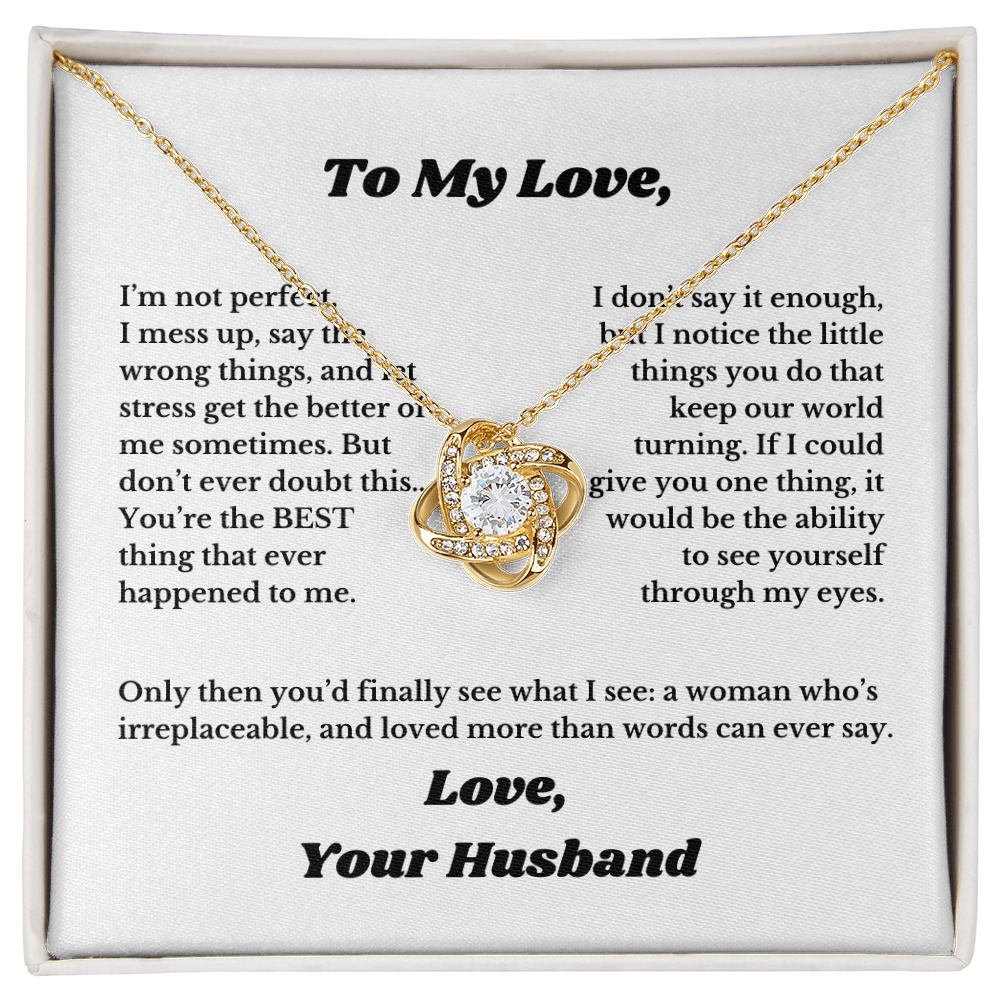 Gifts for Love, Necklace for Wife From Husband, Anniversary Jewelry, Christmas Birthday for Her, To My Soulmate Gift, Wifey