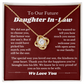 Future Daughter In Law Gift, Love Knot Necklace, Daughter In Law Into Family, Wedding Gift