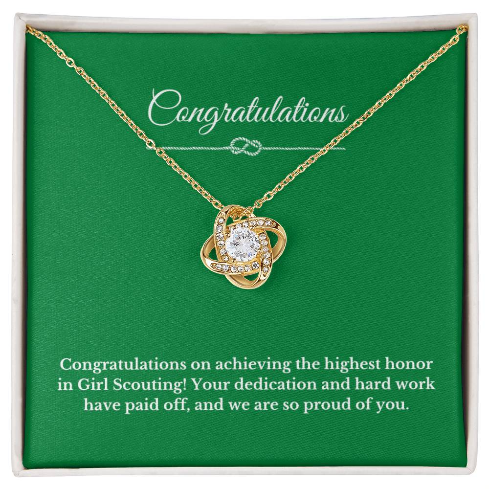 Congratulations Girl Scout Jewelry
