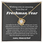 First Day Of Freshman Year, For Daughter, Son, Back To School Gift Necklace Jewelry High School