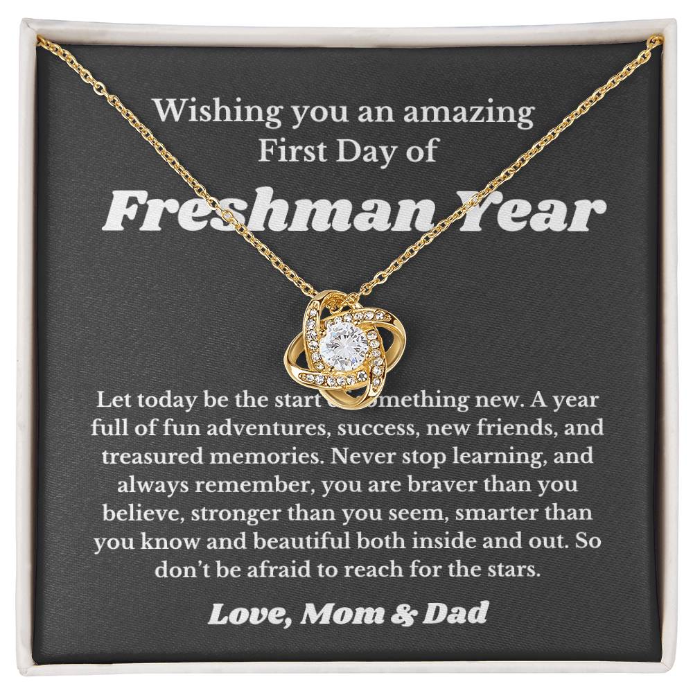 First Day Of Freshman Year, For Daughter, Son, Back To School Gift Necklace Jewelry High School