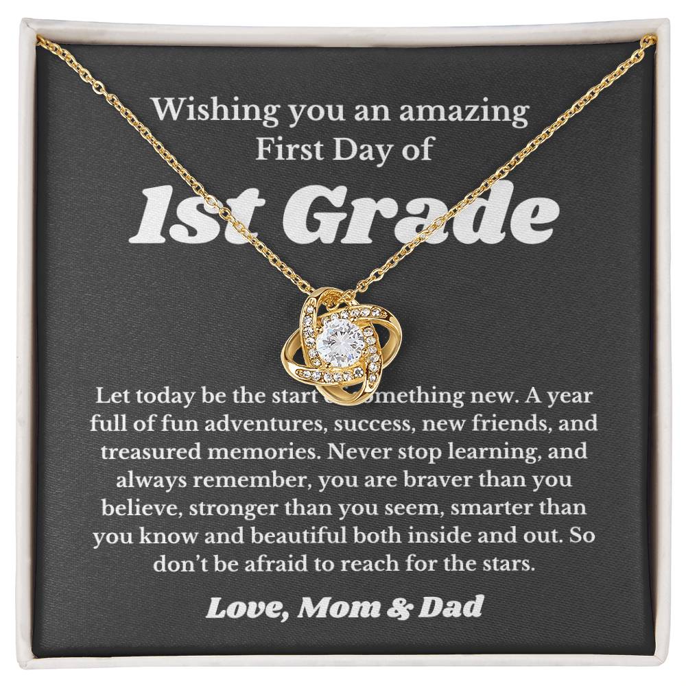 First Day Of 1st Grade , For Daughter, Son, Back To School Gift Necklace Jewelry, Elementary