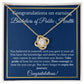 BS in Public Health Degree Graduation Gifts, Healthcare Gifts, Bachelors of Public Health Gold Diamond Necklace