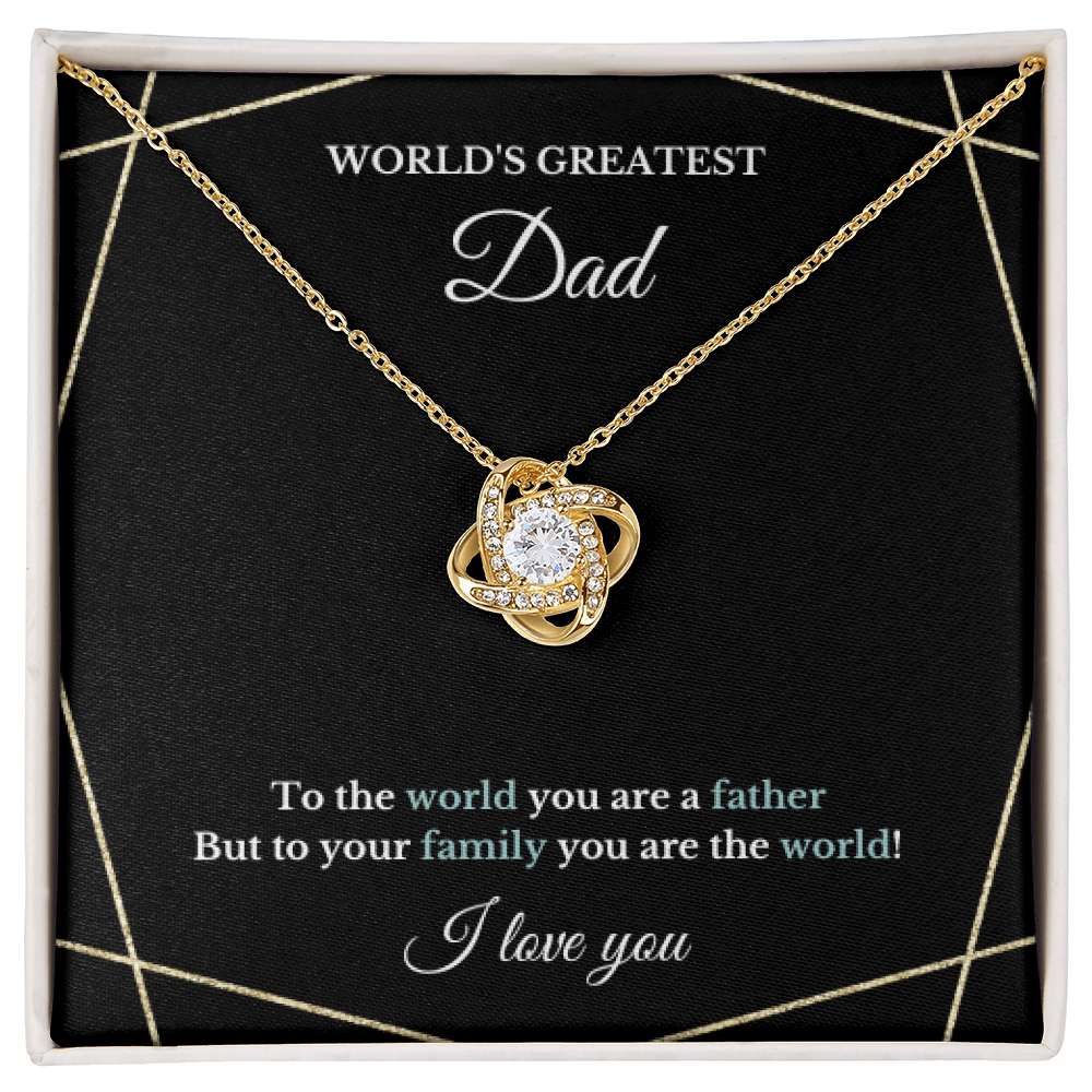 Father's Day Necklace, Christmas Birthday Dad Necklace Gift