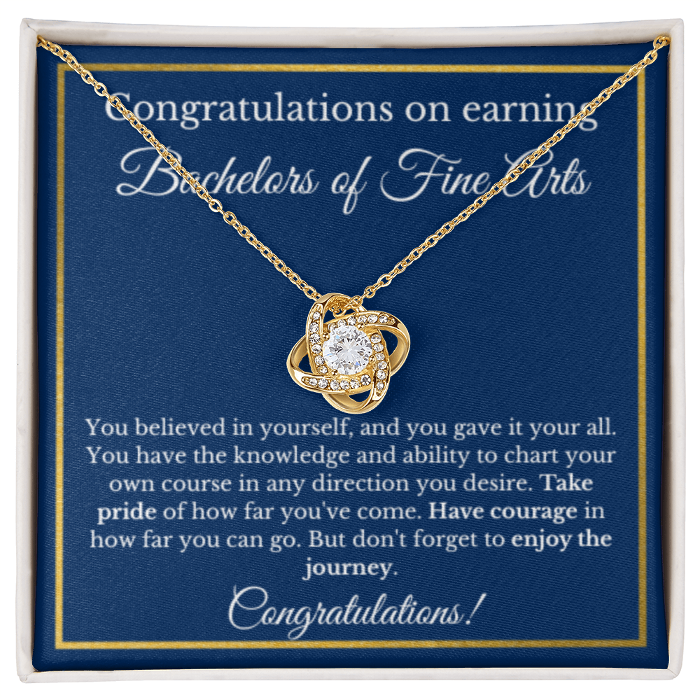 Bachelors of Fine Arts Grad Gifts Necklace