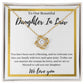 To Our Daughter-In-Law Gift On Wedding Day, Future Daughter In Law Rehearsal Dinner Gift For Bride From Mother & Father In Law