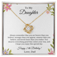 Daughter's 24th Birthday Love Knot Necklace From Dad