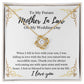 Mother In Law Necklace, Mother In Law Gifts, Gifts For Mother In Law, Mother In Law Christmas Gifts, Wedding Gift