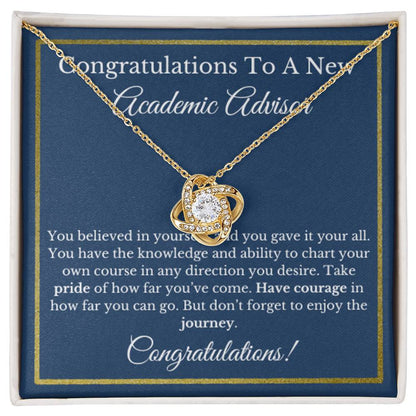 Academic Advisor Graduation Gift, Student Support Necklace, Future Advisor Jewelry, College Mentor