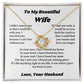 To My Wife Necklace from Husband – Romantic Wife Gift, Birthday Anniversary Valentine's Day Jewelry for Her