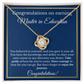 Master in Education Necklace Love Knot