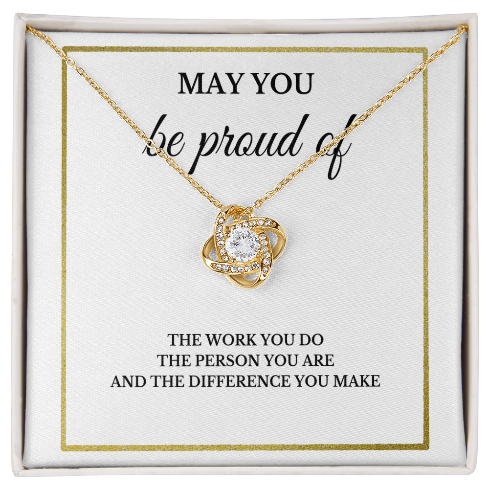May You Be Proud Necklace, Coworker Birthday Gift, Employee Gifts, Thank You Notebook, Leader Appreciation Jewelry