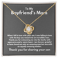 To Boyfriend's Mom Gift Forever Grateful Knot Necklace