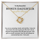 Bonus Daughter Love Knot Necklace