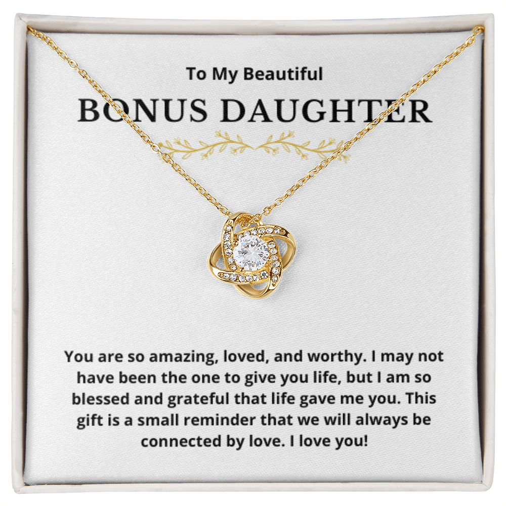 Bonus Daughter Love Knot Necklace