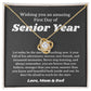 First Day Of Senior Year, For Daughter, Son, Back To School Gift Necklace Jewelry High School