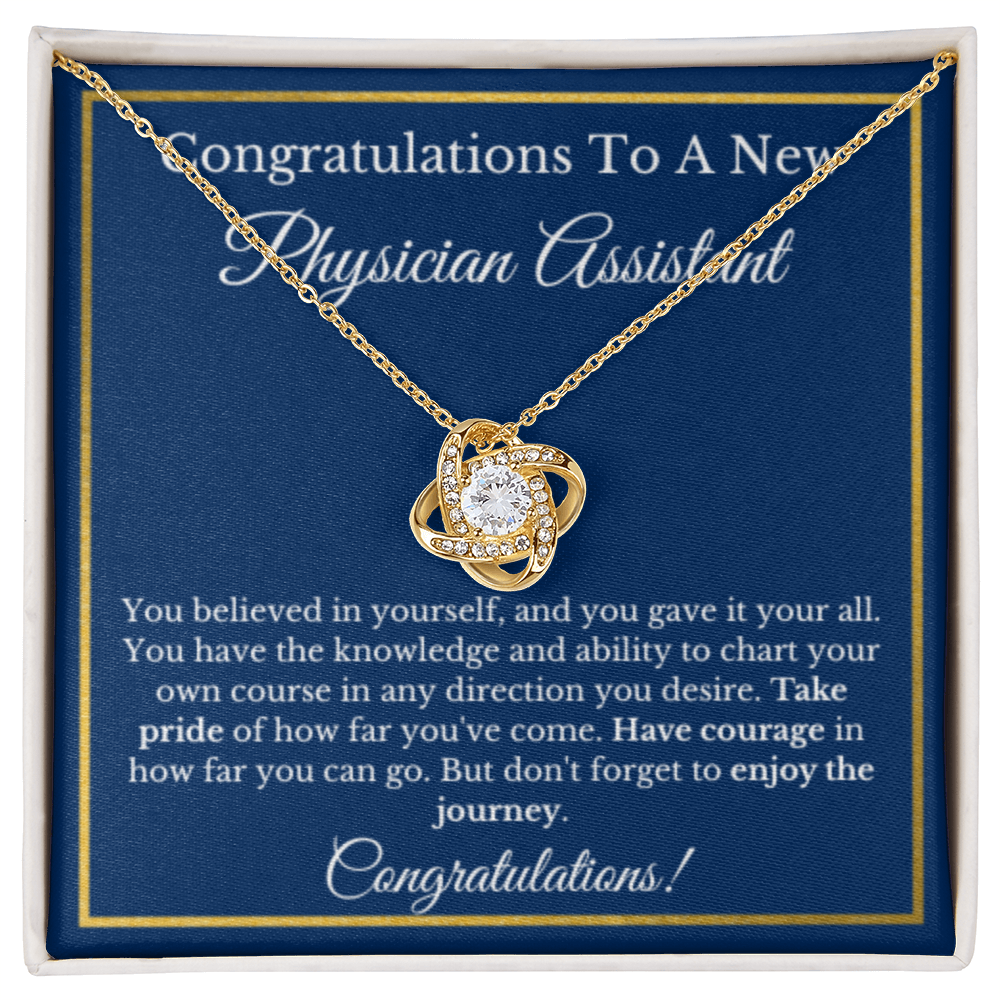 Love Knot Physician Assistant Graduation Gift, Graduation Gift for PA, New PA