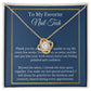 To My Favorite Nail Tech Necklace, Manicurist Gift, Nail Artist Jewelry, Beautician Appreciation, Christmas Gift
