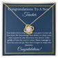 Teacher Necklace, Graduation Gift, Jewelry for Teaching Assistant, Appreciation
