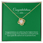 Scout Leader Gift Necklace Jewelry Gold Award Love Knot