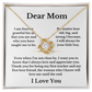 Dear Mom From Son Love Knot Gift Necklace
