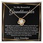 To My Beautiful Granddaughter Necklace From  Grandpa