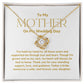 Mother of the Bride Gift from Bride, To Mom on My Wedding Day, Mother of the Bride Necklace, Wedding Day Gift from Daughter