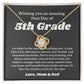First Day Of 5th Grade , For Daughter, Son, Back To School Gift Necklace Jewelry, Elementary