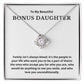 BONUS DAUGHTER gift for step daughter wedding gifts step daughter necklace gift to step daughter from bride groom stepmother BIRTHDAY gift