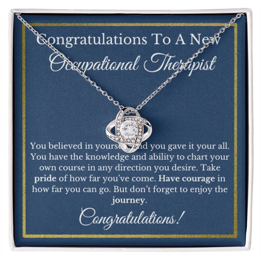 Occupational Therapist Graduation Gift, OT Jewelry, Healthcare Necklace.