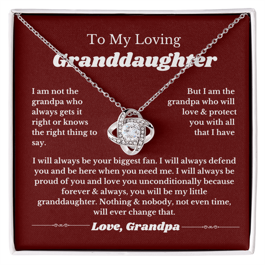 To Granddaughter from Grandpa, To Our Granddaughter From Grandpa, Birthday Gifts, Grandchild Necklace, Jewelry From Granddad
