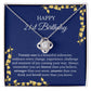 21st Birthday Necklace, Birthday Love Knot Necklace, Birthday Gifts For Woman, Birthday Card, Pendant Necklace