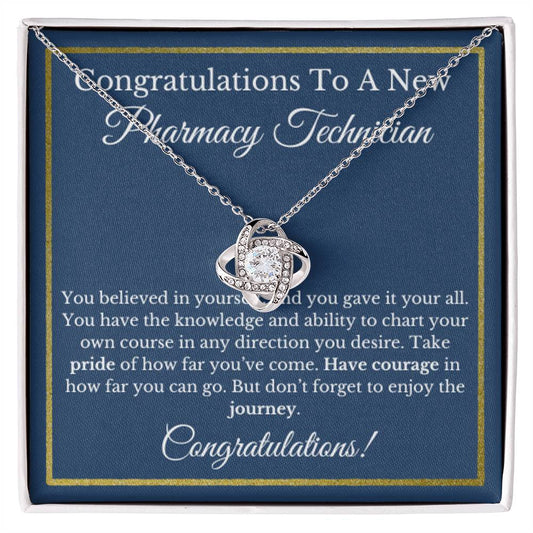 Pharmacy Technician Grad, Graduation Gift, Pharm Jewelry, Healthcare Necklace