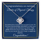 Doctor of Physical Therapy Degree Graduation Gifts, Healthcare Gifts, Masters of Physical Therapy Gold Diamond Necklace