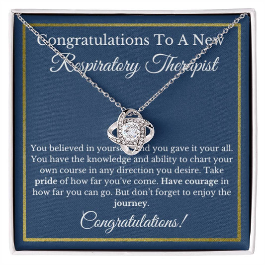 Respiratory Therapist Graduation Gift, Healthcare Jewelry Necklace.