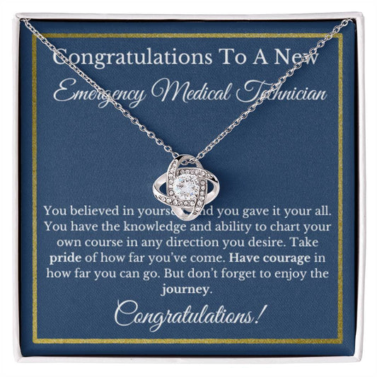 Emergency Medical Technician Graduation Gift, EMT Jewelry, Healthcare Necklace.