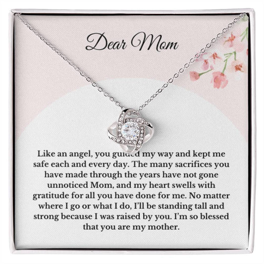 To My Mom Necklace Gifts, Gift For Mom For Mothers Day Flower Necklace For Mom