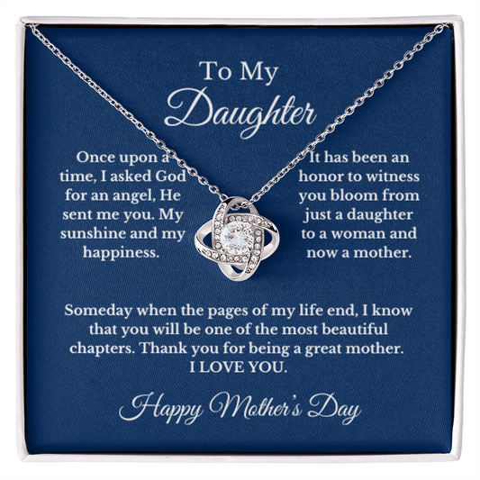 To My Daughter From Mom, Mother's Day Necklace