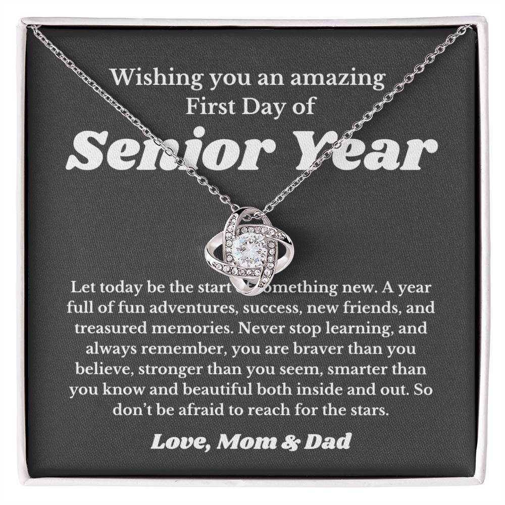 First Day Of Senior Year, For Daughter, Son, Back To School Gift Necklace Jewelry High School
