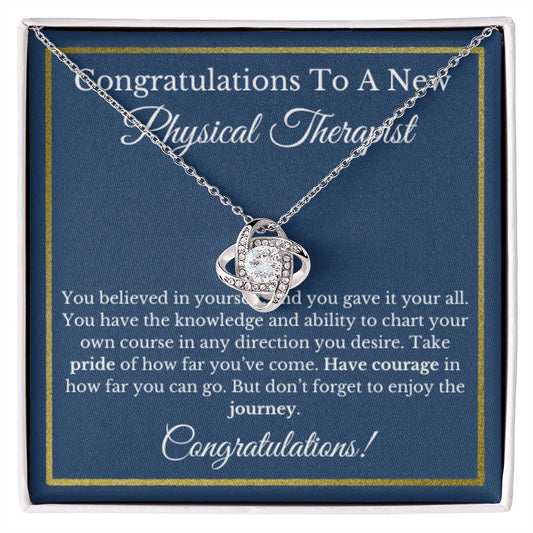 Physical Therapist Graduation Gift, PT Jewelry Healthcare Necklace.