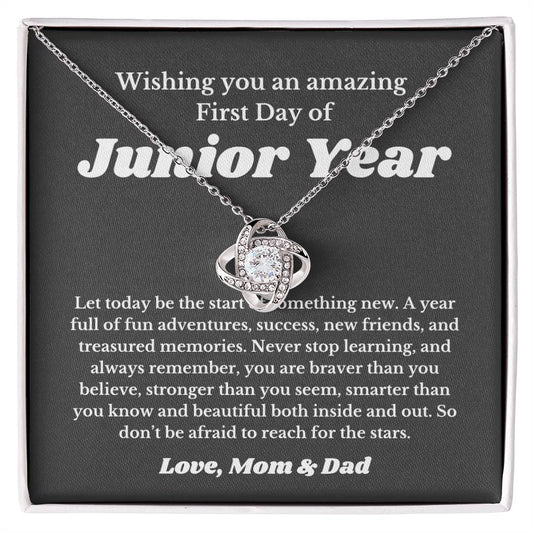 First Day Of Junior Year, For Daughter, Son, Back To School Gift Necklace Jewelry High School