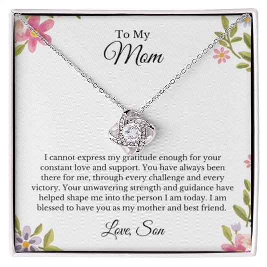 Heart, Groom To Mother Gift, Son To Mother On Wedding Day Necklace, Mother Of The Groom Gift From Son, Mom Wedding Gift, Mother's Day