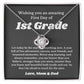 First Day Of 1st Grade , For Daughter, Son, Back To School Gift Necklace Jewelry, Elementary