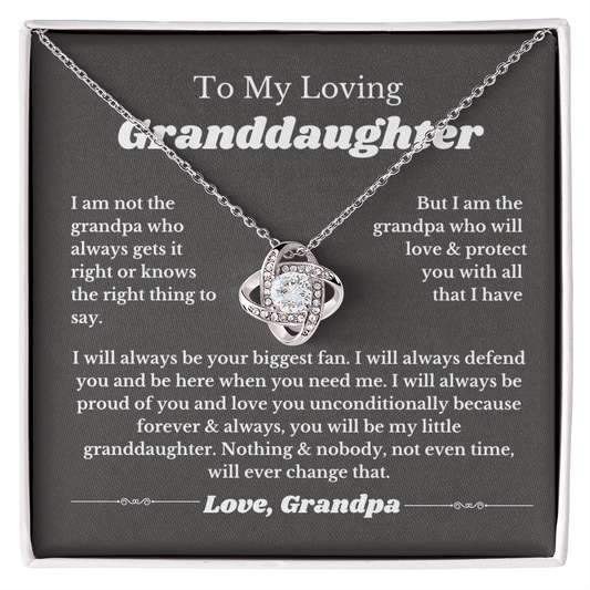 To Granddaughter from Grandpa, To Our Granddaughter From Grandpa, Birthday Gifts, Grandchild Necklace, Jewelry From Granddad