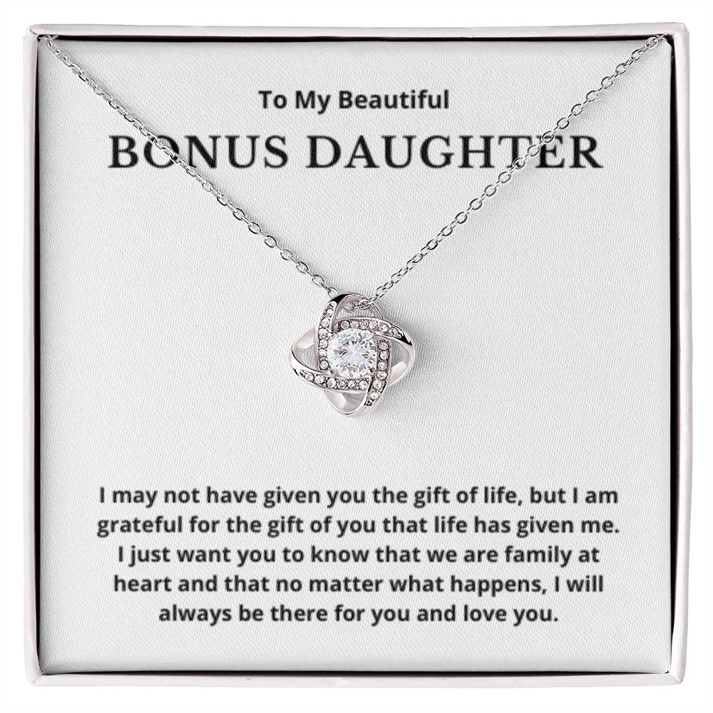 BONUS DAUGHTER gift for step daughter wedding gifts step daughter necklace gift to step daughter from bride groom stepmother BIRTHDAY gift