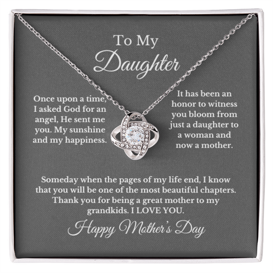 To Daughter From Mom Mother's Day Gift- Great Mother Necklace