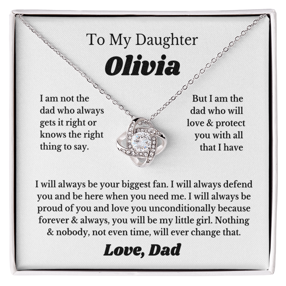 [PERSONALIZE Name] To My Daughter Necklace Gift From Dad, Daughter Gift, Father Daughter Necklace Custom
