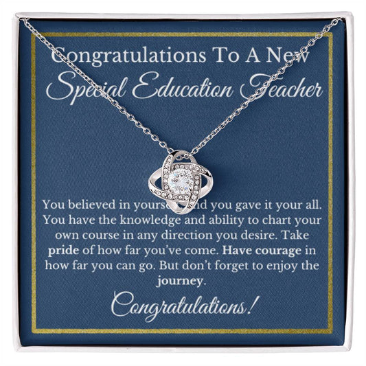 Special Education Teacher Gift, SPED Graduation Necklace, Unique Jewelry, Educator