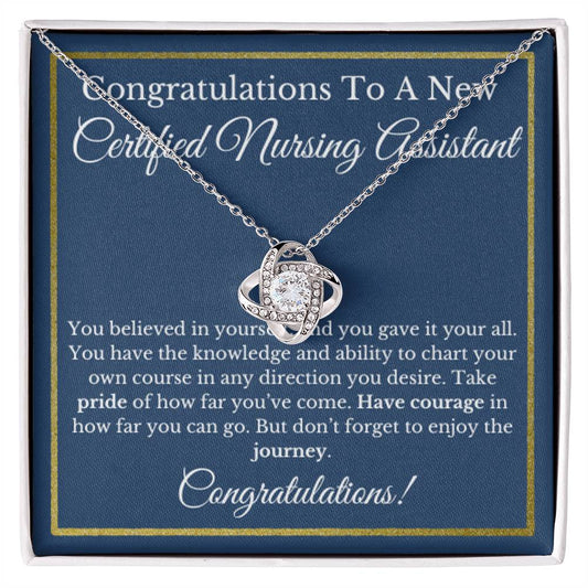 Certified Nursing Assistant Graduation Gift For Nurse, CNA Jewelry, Healthcare Provider Necklace.